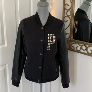 Black studded Bomber jacket